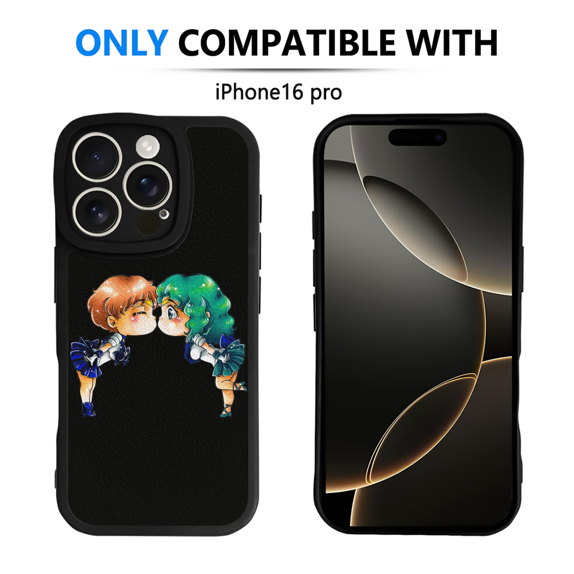 （画像用） 美少女戦士セーラームーン 天王はるか Sailor Moon Tenoh Haruka 【iPhone 16シリーズ対応】シリコンスマホケース（レザー調） 材質：シリコン